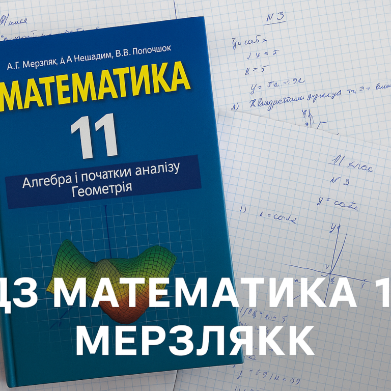гдз математика 11 клас мерзляк