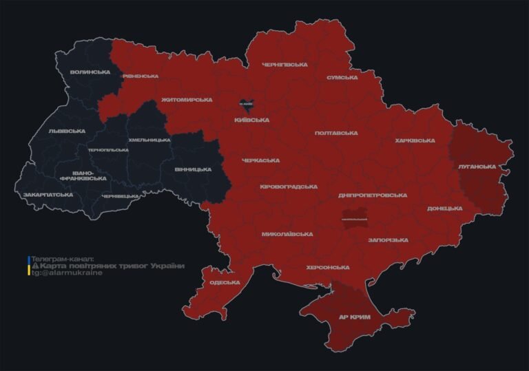 карта повітряної тривоги